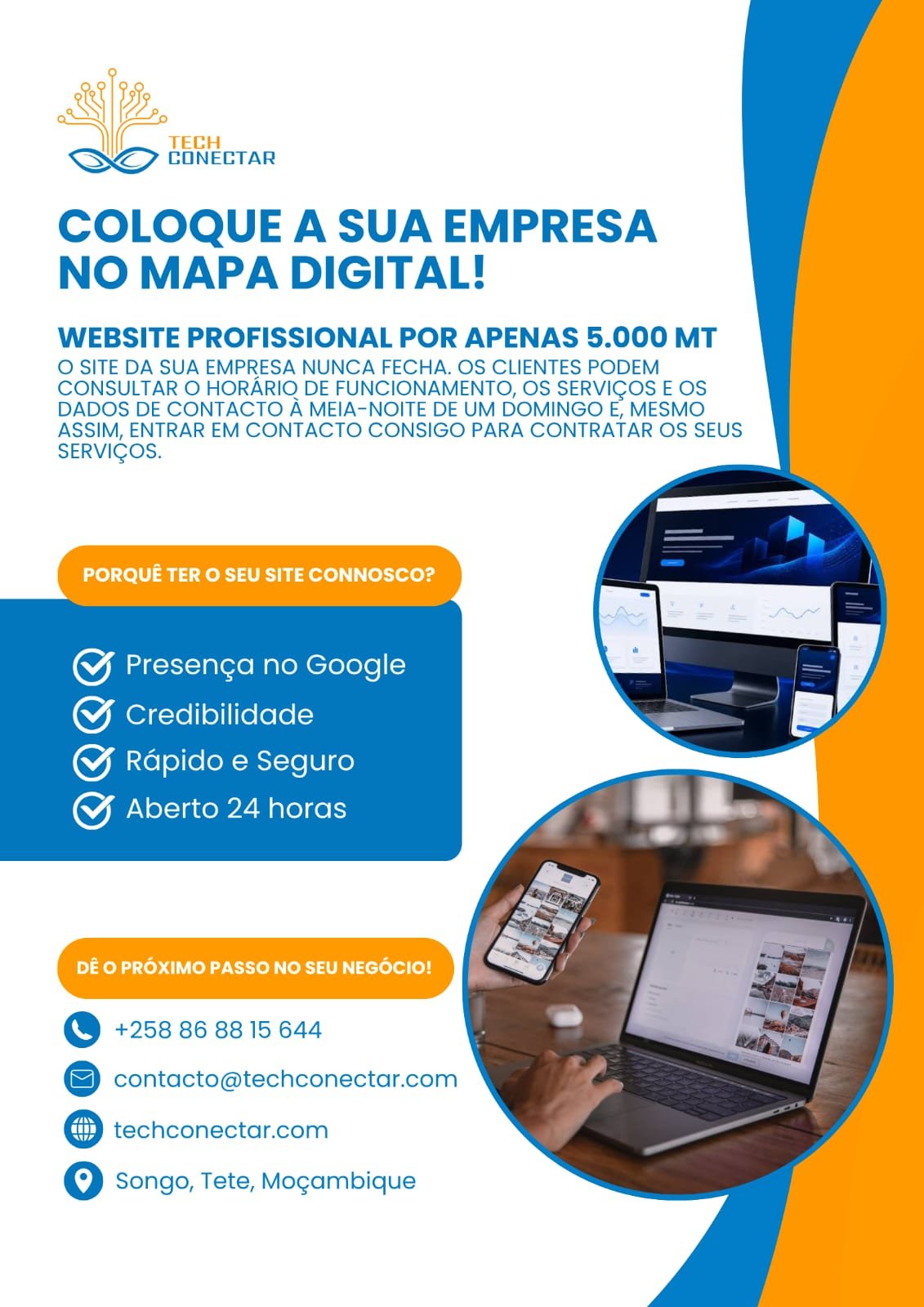 Anúncio: website profissional Tech Conectar